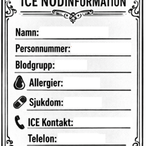 ICE-kort (In Case of Emergency)