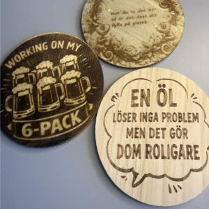 4 Pack Glasunderlägg