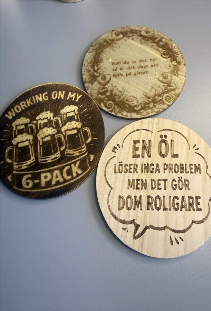4 Pack Glasunderlägg