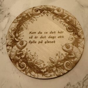 4 Pack Glasunderlägg