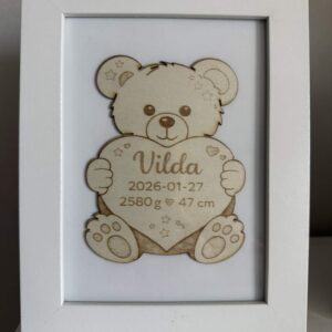 Custom-designed birth announcement